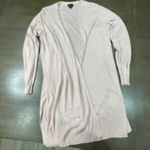 Worthington Long Cardigan Soft Pink Long Sleeve Womens XL